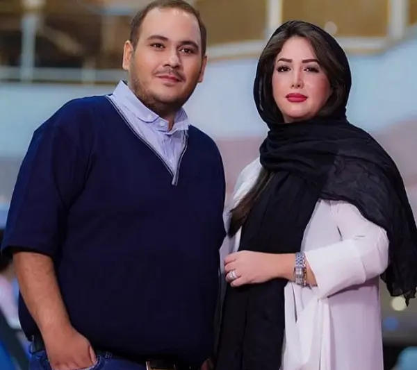 عکس بازیگر عسل بدیعی و همسرش