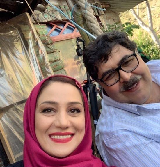 عکس بازیگر شبنم مقدمی و همسرش