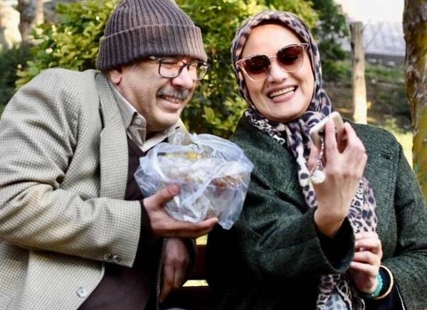 عکس بازیگر شبنم مقدمی و همسرش