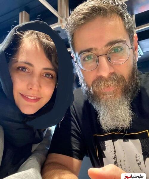 عکس بازیگر شبنم قربانی و همسرش