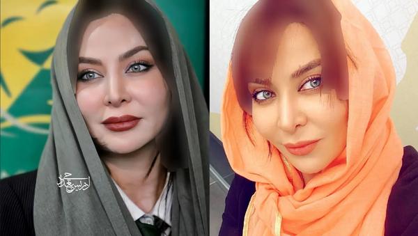 عکس بازیگر زن ایرانی چشم رنگی