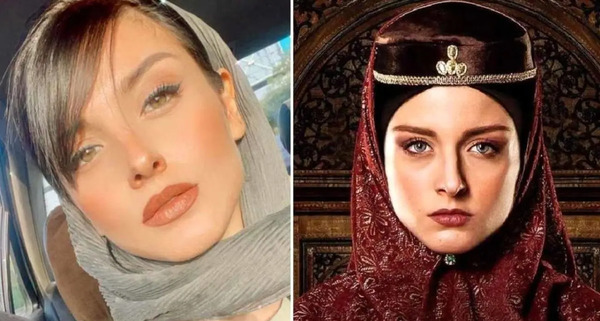 عکس بازیگر زن ایرانی چشم رنگی