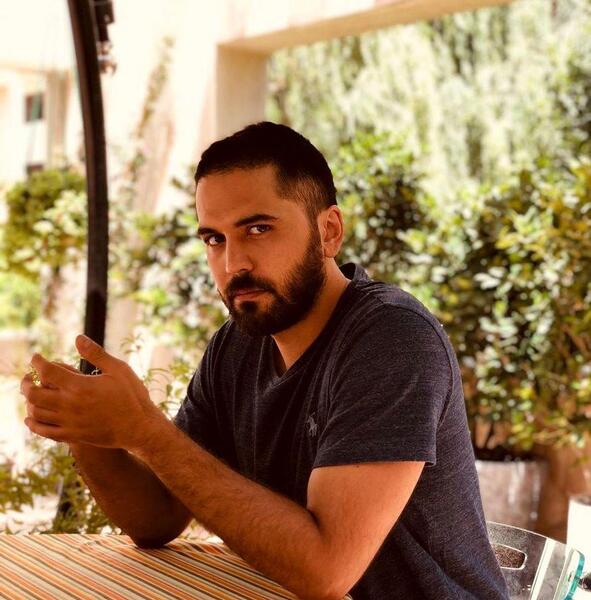 عکس بازیگر پاشا رستمی و همسرش