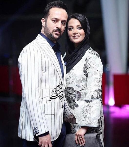 عکس واقعی نقی با زنش