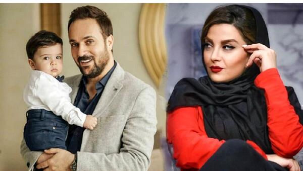 عکس واقعی نقی با زنش