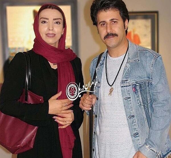 عکس واقعی نقی با زنش
