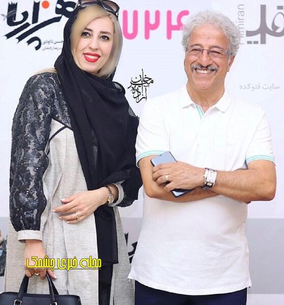 عکس واقعی نقی با زنش