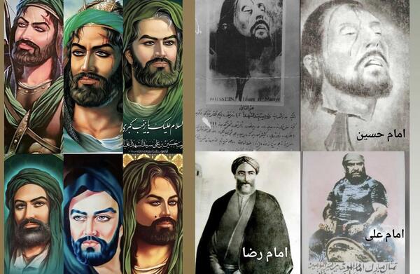 چهره عکس واقعی 12 امام