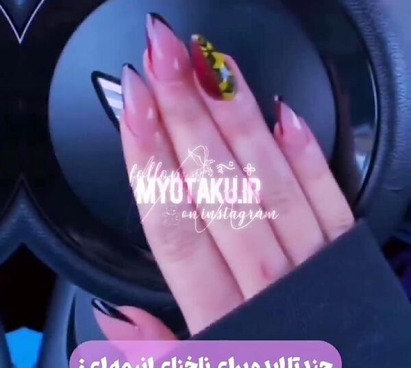 عکس طرح ناخن انیمه ای