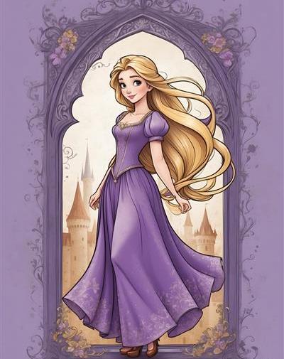 عکس انیمه گیسو کمند