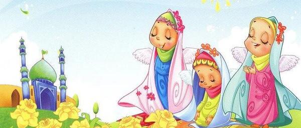 عکس نقاشی پسر در حال نماز خواندن