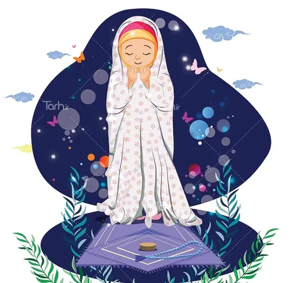 عکس پسر بچه در حال نماز