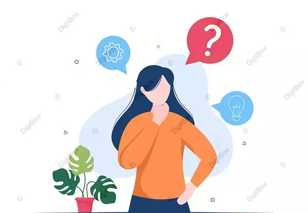 عکس کارتونی پسر در حال فکر