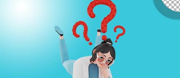 عکس کارتونی پسر در حال فکر
