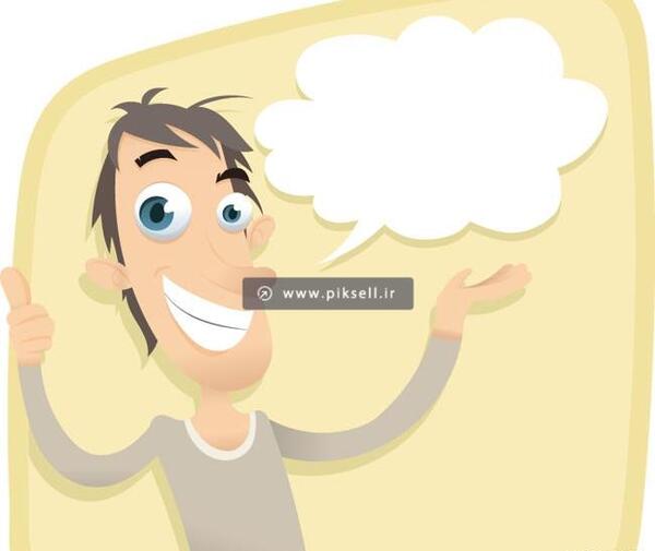 عکس کارتونی پسر در حال فکر
