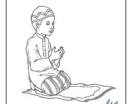عکس نقاشی دختر در حال نماز
