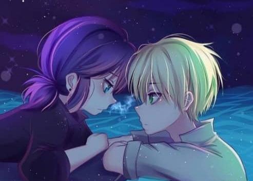 عکس انیمه ای مرینت و آدرین