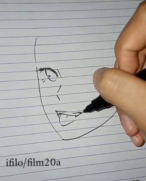 عکس انیمه نقاشی پسر