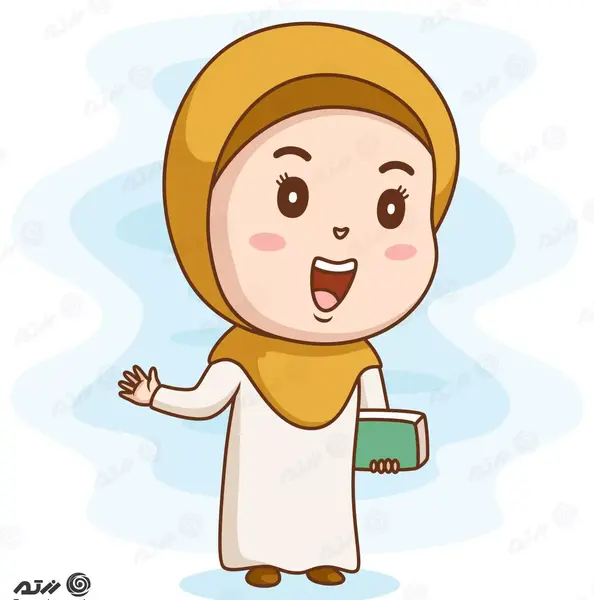عکس دختر بچه در حال قرآن خواندن