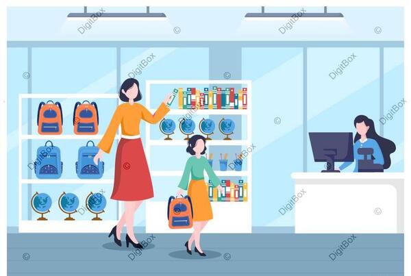 عکس فانتزی دختر در حال خرید