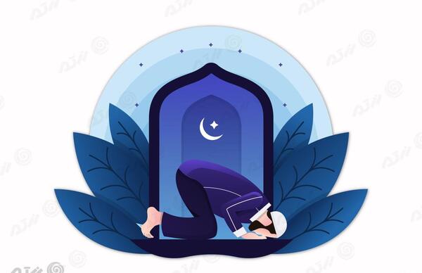 عکس دختر در حال نماز خواندن کارتونی