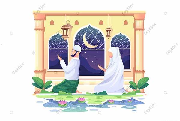 دانلود عکس دختر در حال نماز خواندن