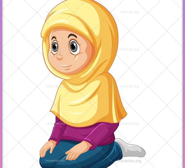 دانلود عکس دختر در حال نماز خواندن