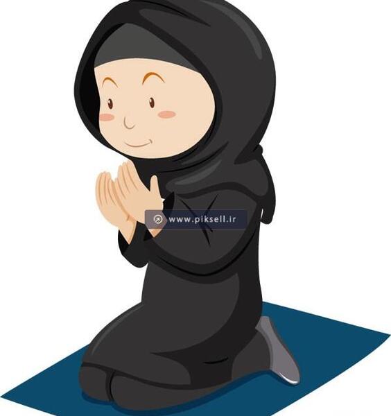 دانلود عکس دختر در حال نماز خواندن