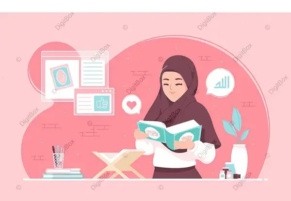 عکس دختر باحجاب در حال نماز خواندن