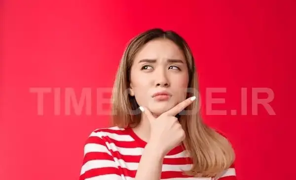 عکس دختر در حال فکر کارتونی