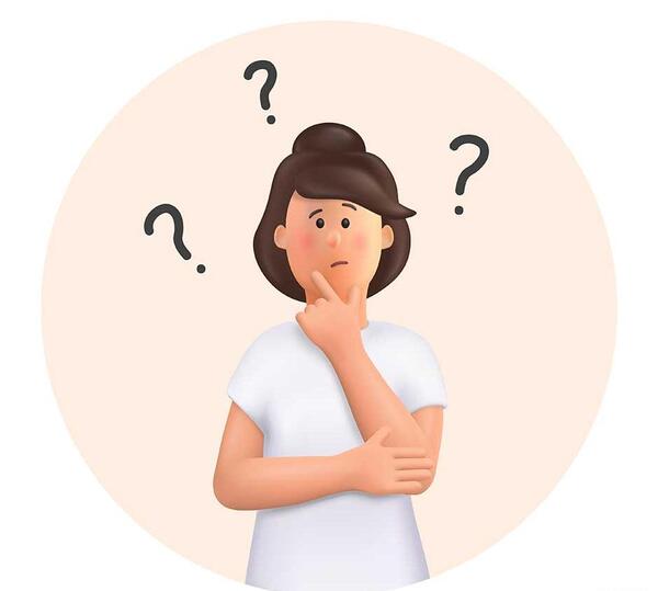 عکس دختر در حال فکر کارتونی