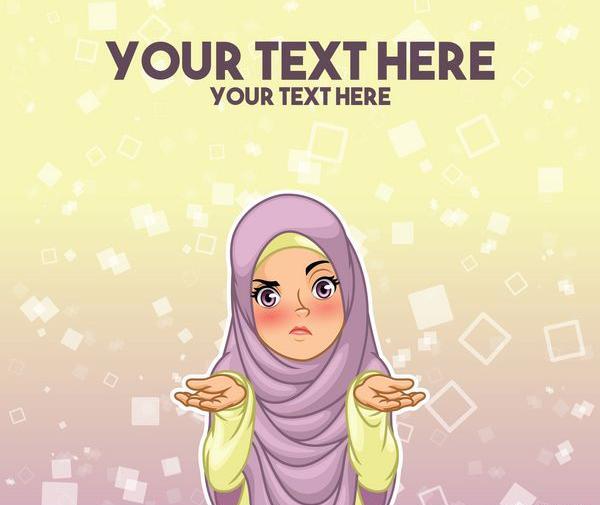عکس دختر در حال فکر کارتونی