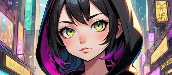 عکس انیمه با گربه