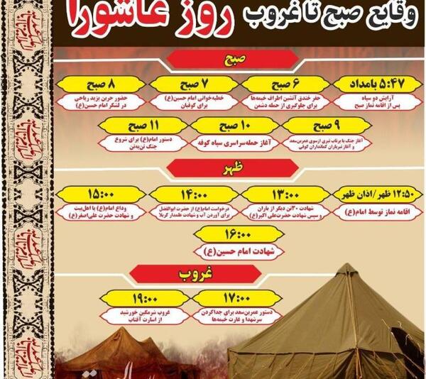 عکس خیمه ها در روز عاشورا
