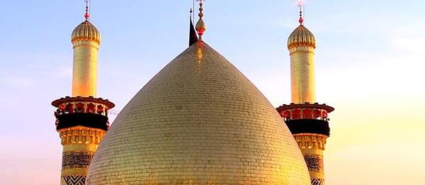عکس با کیفیت از گنبد حرم حضرت ابوالفضل العباس ع