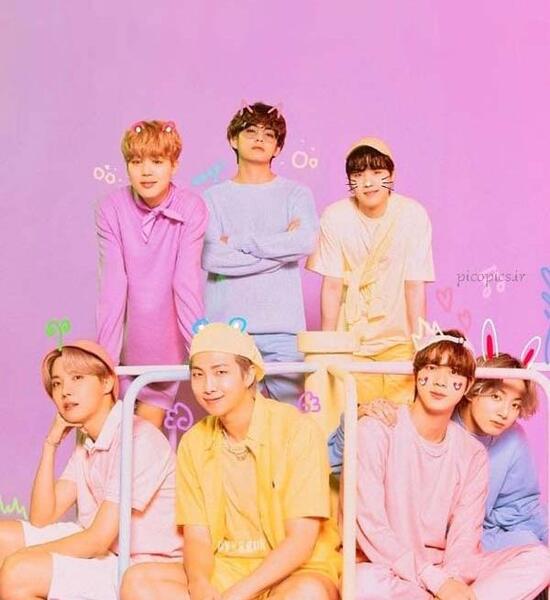 عکس کنسرت بی تی اس بنفش