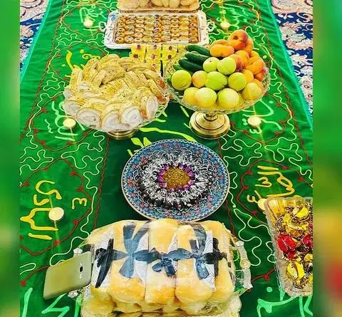 عکس سفره نذری حضرت ابوالفضل