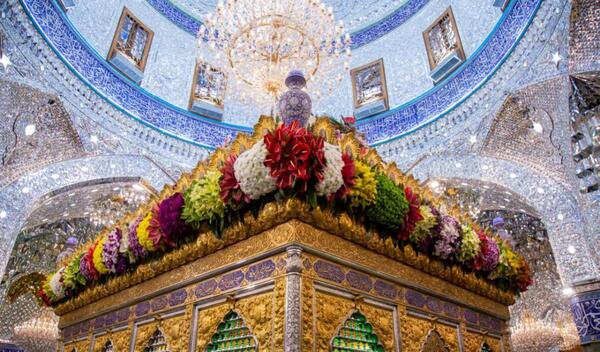 عکس حرم حضرت ابوالفضل با امام حسین
