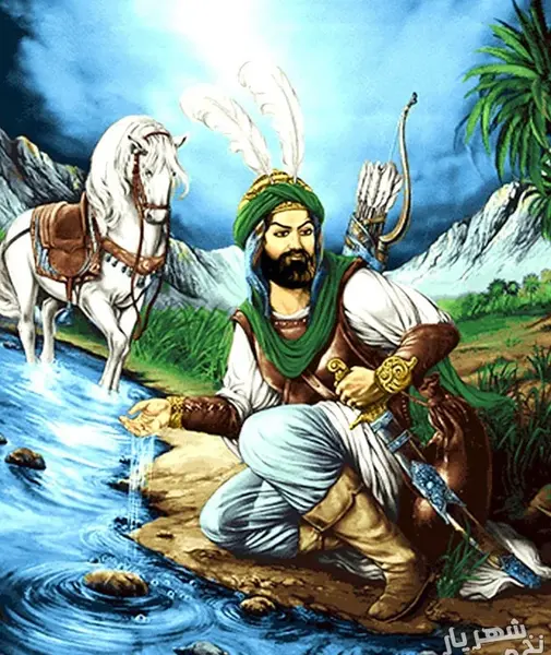 عکس امام حسین و حضرت عباس کنار هم