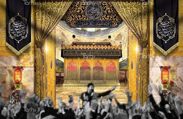 عکس نقاشی حرم حضرت ابوالفضل