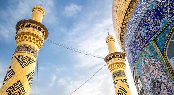 عکس گنبد و گلدسته حرم حضرت عباس