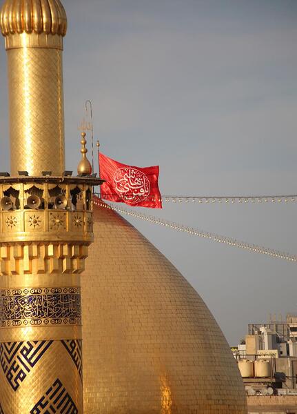 عکس گنبد و گلدسته حرم حضرت عباس