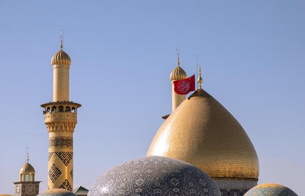 عکس گنبد و گلدسته حرم حضرت عباس