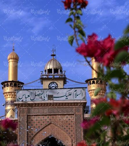 عکس گنبد و گلدسته حرم حضرت عباس