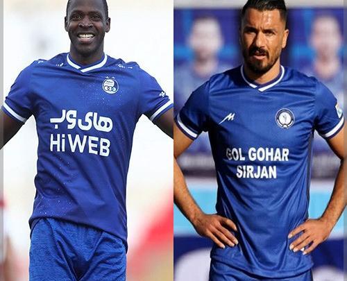 عکس لوگوی پرسپولیس روی پیراهن استقلال