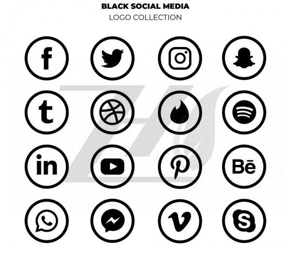 عکس لوگوی اینستاگرام مشکی