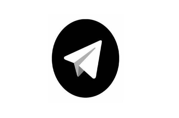 عکس لوگوی تلگرام مشکی