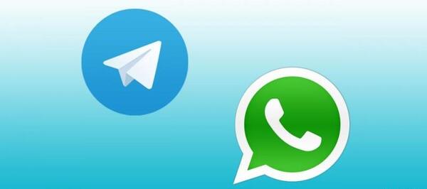 عکس لوگوی تلگرام و واتساپ