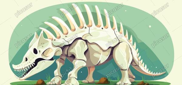 عکس اسکلت واقعی دایناسور