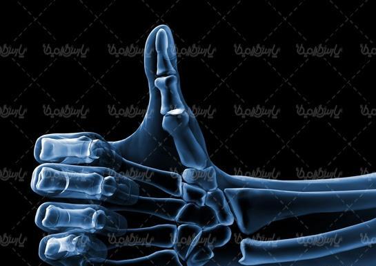 پسرانه عکس اسکلت آتشین آبی